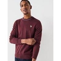 Ps Paul Smith Ps Paul Smith Regular Fit Zebra Knitted Jumper - Red