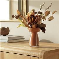 Argos Home Artificial Autumn Arrangement in Glass Vase