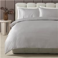 Habitat Cotton 400 TC Faggoting Grey Bedding Set - Double