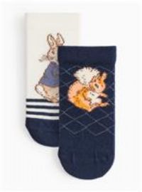 Peter Rabbit Pink Socks 2 Pack 1-6 months