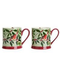 Argos Home Robin Set of 2 Tankard - Green