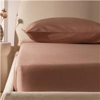 Habitat Egyptian Cotton 400 TC Mocha Fitted Sheet- King size