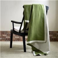 Habitat Blanket Stitch Throw - Green - 125x150cm