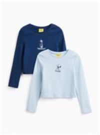 Snoopy Embroidered Long Sleeve Tops 2 Pack 5 years