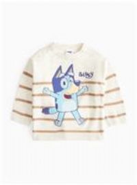 Cream Bluey Print Soft Knit Jumper 2-3 years