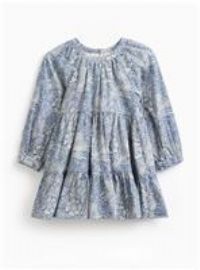 Tu x Morris & Co. Mini Me Blue Marigold Print Dress 3-4 years