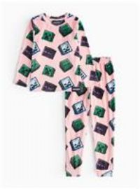 Minecraft Pink Slinky Pyjama Set 5-6 years