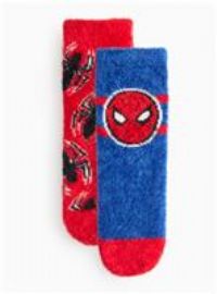 Spider-Man Character Print Cosy Socks 2 Pack 6-8.5