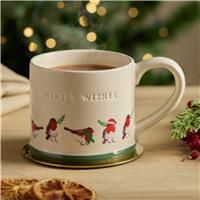 Argos Home Winter Wishes Robin Mug