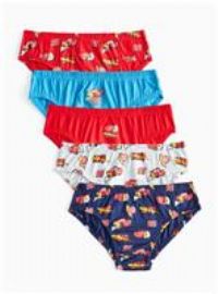 Disney Cars Printed Briefs 5 Pack 6-7 years