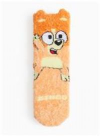 Bluey Bingo Print Orange Cosy Socks 3-5.5