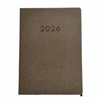 Argos Home Day to Page A4 Recycled Leather Diary 2026 - Tan