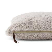 Habitat Faux Shearling Cushion - Grey - 55x40cm