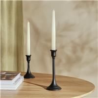 Habitat Tall Metal Candle Stick - Black