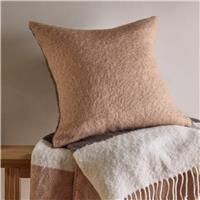 Habitat Faux Mohair Cushion - Neutral - 43x43cm