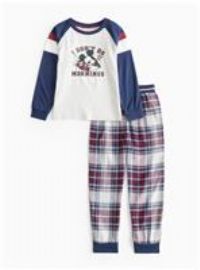 Mickey Mouse Mornings Slogan Printed Pyjamas 3-4 years