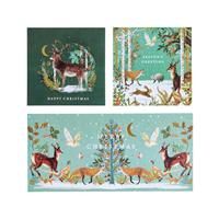 Argos Home Woodland Scene Christmas Cards Multipack