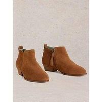 White Stuff Wide Fit Suede Ankle Boot - Brown