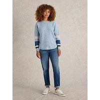 White Stuff Talia Nep Jumper - Blue