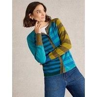 White Stuff Lulu Stripe Cardigan - Blue