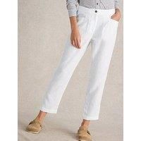 White Stuff Rowena Linen Trouser - White