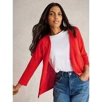 White Stuff Naria Linen Blend Cardi - Orange
