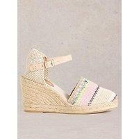 White Stuff Crochet Espadrille Wedge