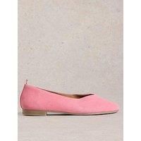 White Stuff Cheri Leather Ballerina Pump - Pink