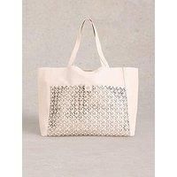 White Stuff Layla Lasercut Leather Tote