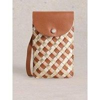 White Stuff Coco Weave Phone Bag