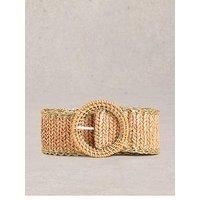 White Stuff Raffia Belt - Beige
