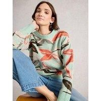 White Stuff Petal Jumper - Green