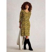White Stuff Tallie Jersey Dress - Yellow