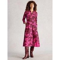 White Stuff Rua Jersey Shirt Dress - Pink