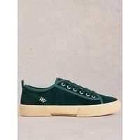 White Stuff Pippa Cord Lace Up Trainer - Blue