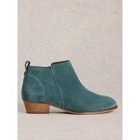 White Stuff Wide Fit Suede Ankle Boot - Blue