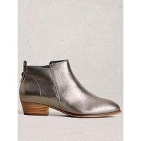 White Stuff Wide Fit Leather Ankle Boot - Black