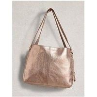 White Stuff Hettie Leather Tote - Gold