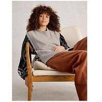 White Stuff Tanya Tabard Poncho - Grey