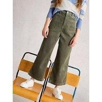 White Stuff Tia Cord Wide Leg Crop - Green