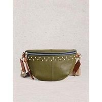 White Stuff Mini Sebby Studded Sling Bag - Green