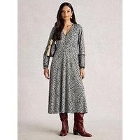 White Stuff Megan Lace Jersey Dress - Black