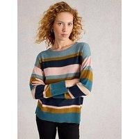 White Stuff Olive Stitch Stripe - Blue