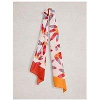 White Stuff Sally Skinny Printed Scarf - Red