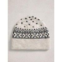 White Stuff Fairisle Heart Beanie - Multi