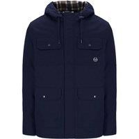 Sergio Tacchini Men's Weaver Hooded Field Jacket, Blue