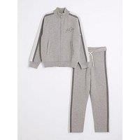 River Island Zip Through Funnel Jumper Set - Grey