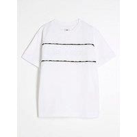 River Island Boys Piped T-Shirt - White