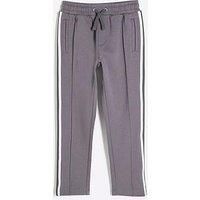 River Island Boys Taped Stripe Joggers - Grey