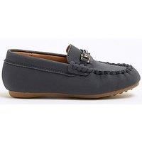 River Island Mini Boys Snaffle Loafers - Navy